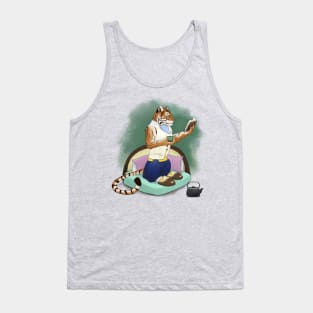 A Tiger's Teatime Tank Top